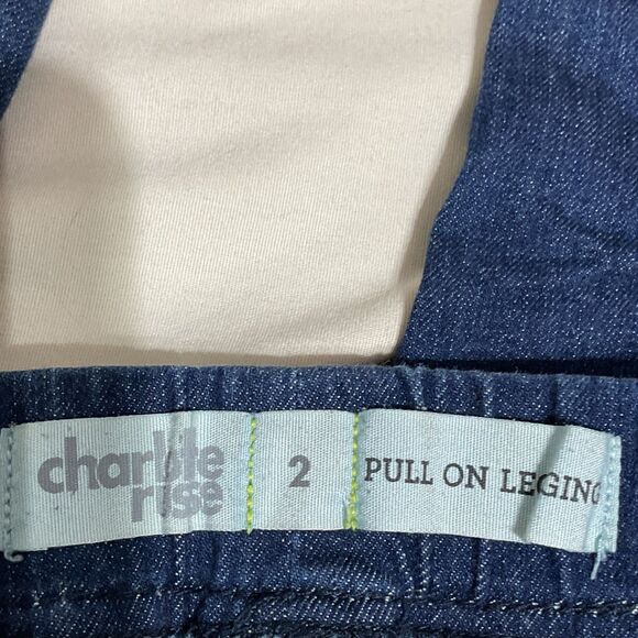 Charlotte Russe Stretchy Leggings Size 2 Cotton Spandex - Picture 8 of 10